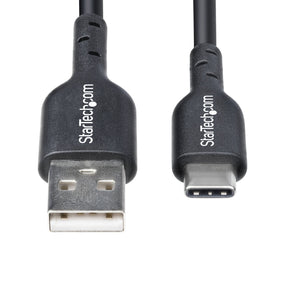 STARTECH USB cable USB 2.0 0,15 m USB A USB C 0,48 Gbit/s 15 W Black (USB2AC6INCHBK) - Cartouches Certifiees