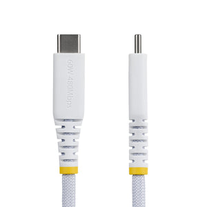 STARTECH USB cable USB 2.0 0,3 m USB C 0,48 Gbit/s 60 W White (USB2CC1FTNCBRWH) - Cartouches Certifiees