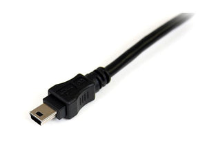 STARTECH USB cable USB 2.0 0,9 m Mini-USB B 2 x USB A 0,48 Gbit/s Black (USB2HABMY3) - Cartouches Certifiees