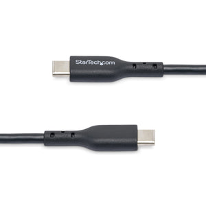 STARTECH USB cable USB 2.0 0,9 m USB C 0,48 Gbit/s 60 W Black (USB2CC3FBKE) - Cartouches Certifiees