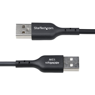 STARTECH USB cable USB 2.0 1,8 m USB A USB C 0,48 Gbit/s Black (USB2AC6FBKE) - Cartouches Certifiees