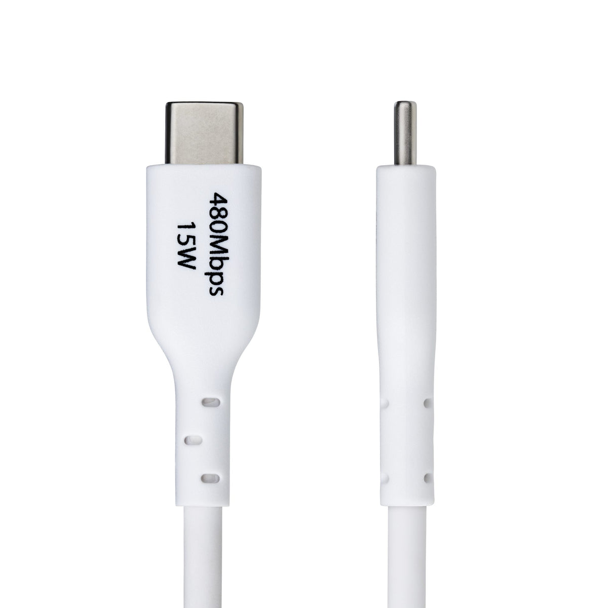 STARTECH USB cable USB 2.0 1,8 m USB A USB C 0,48 Gbit/s White (USB2AC6FWHE) - Cartouches Certifiees