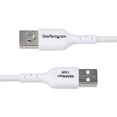 STARTECH USB cable USB 2.0 1,8 m USB A USB C 0,48 Gbit/s White (USB2AC6FWHE) - Cartouches Certifiees