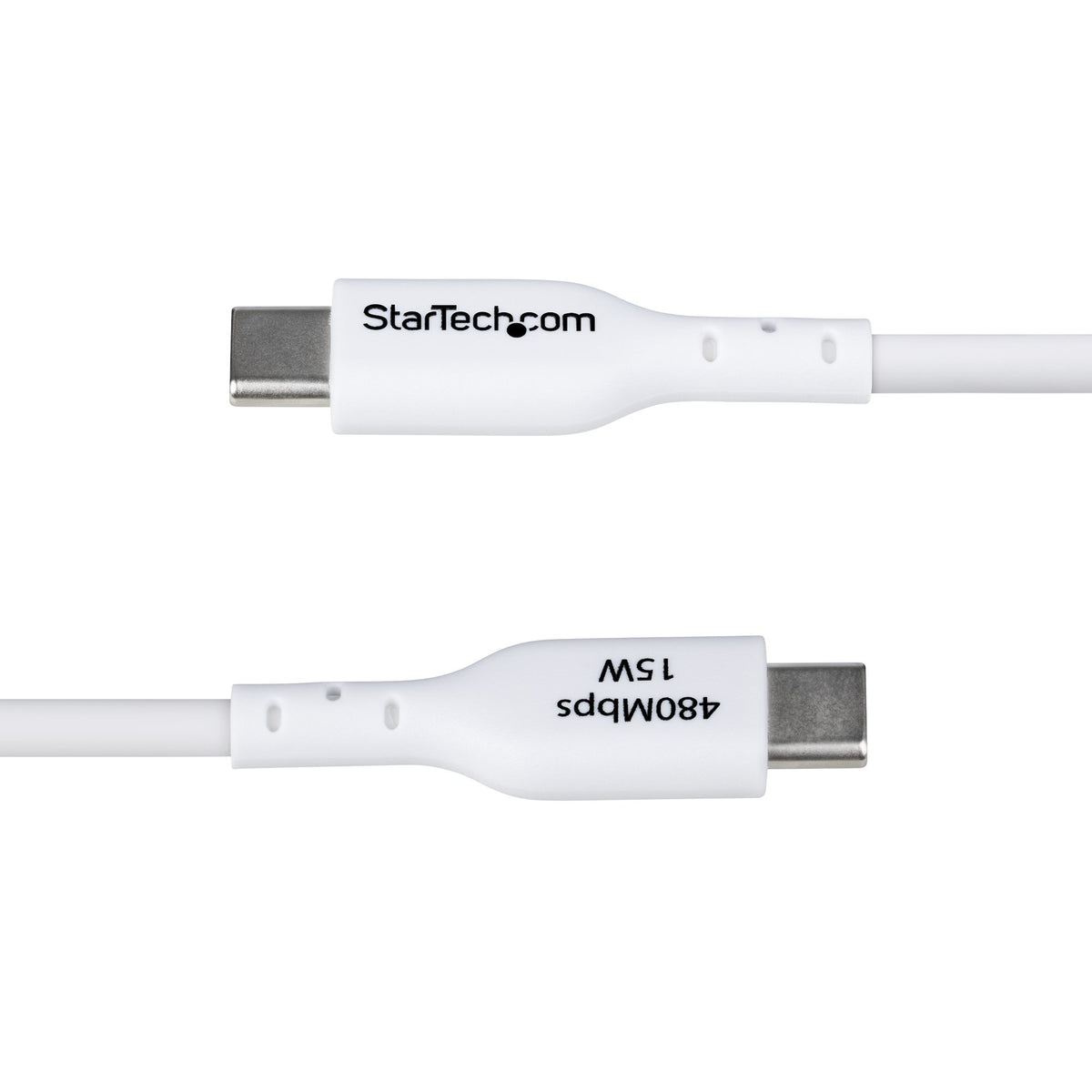 STARTECH USB cable USB 2.0 1,8 m USB A USB C 0,48 Gbit/s White (USB2AC6FWHE) - Cartouches Certifiees