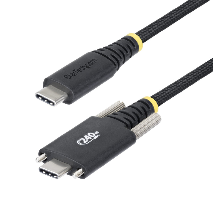 STARTECH USB cable USB 2.0 2 m USB C 0,48 Gbit/s 240 W Black (S2CEPR2M-USBSL-CABLE) - Cartouches Certifiees