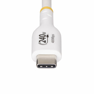 STARTECH USB cable USB 2.0 3,1 m USB C 0,48 Gbit/s 240 W White (USB2EPR10FW) - Cartouches Certifiees