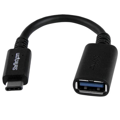 STARTECH USB cable USB 3.2 Gen 1 (3.1 Gen 1) 0,15 m USB C USB A 5 Gbit/s Black (USB31CAADP) - Cartouches Certifiees