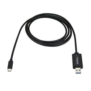 STARTECH USB cable USB 3.2 Gen 1 (3.1 Gen 1) 2 m USB A USB C 5 Gbit/s Black (USBC3LINK) - Cartouches Certifiees