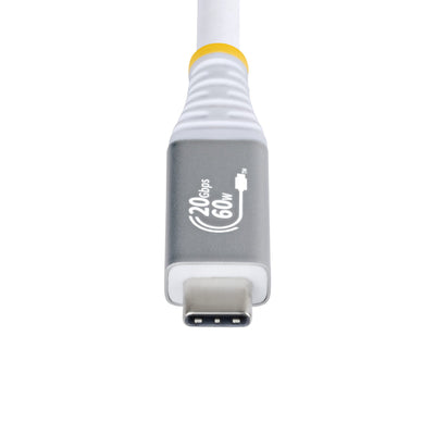 STARTECH USB cable USB4 Gen 2x2 3 m USB C 20 Gbit/s 60 W White (CC10FT20GUSB4CXW) - Cartouches Certifiees