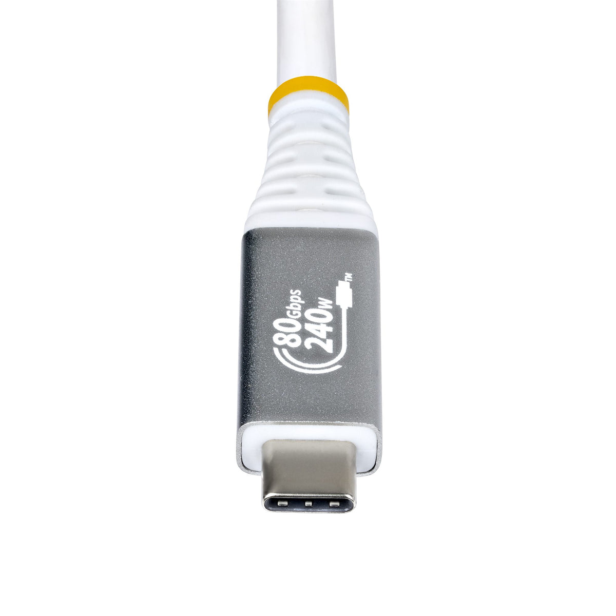 STARTECH USB cable USB4 Gen 4x2 1,5 m USB C 80 Gbit/s 240 W White (CC5FT80GUSB4CABLEW) - Cartouches Certifiees