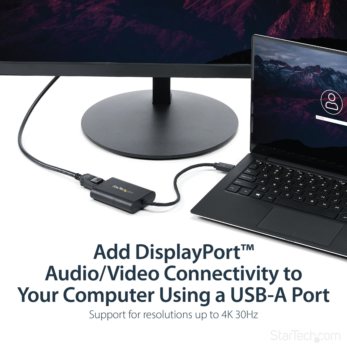 STARTECH USB graphics adapter 3840 x 2160 pixels Black (USB32DPES2) - Cartouches Certifiees