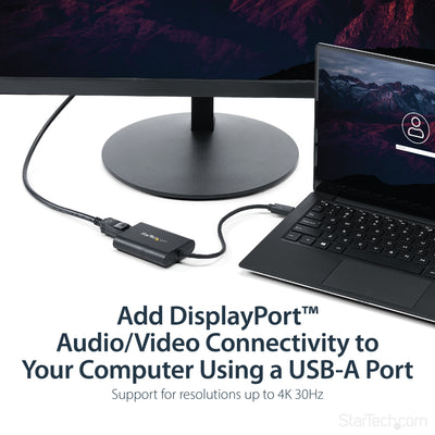 STARTECH USB graphics adapter 3840 x 2160 pixels Black (USB32DPES2) - Cartouches Certifiees