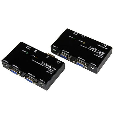 STARTECH VGA and Audio over Cat5 Extender AV transmitter & receiver Black (ST122UTPA) - Cartouches Certifiees