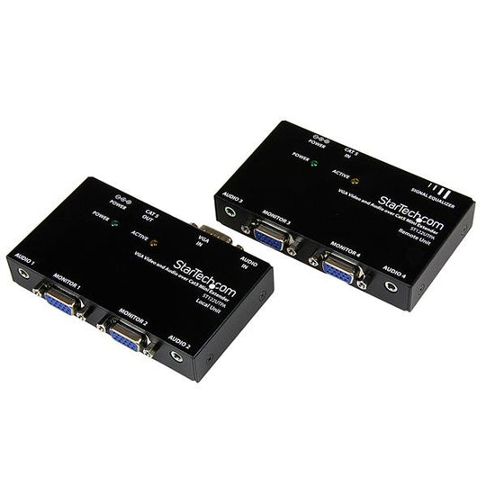 STARTECH VGA and Audio over Cat5 Extender Émetteur et récepteur AV Noir (ST122UTPA)