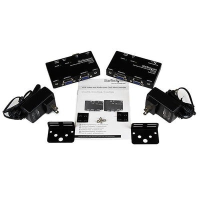 STARTECH VGA and Audio over Cat5 Extender AV transmitter & receiver Black (ST122UTPA) - Cartouches Certifiees