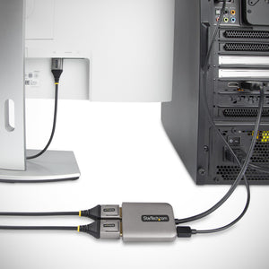 STARTECH video cable adapter 0,3 m DisplayPort 2 x DVI Grey (MST14DP122DP) - Cartouches Certifiees