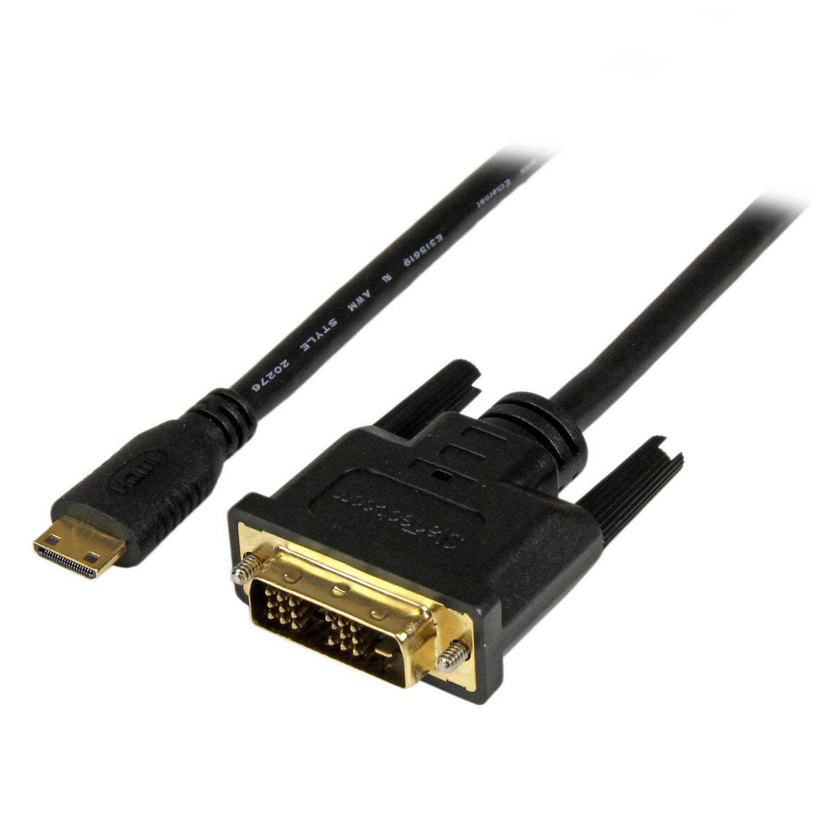 STARTECH video cable adapter 2 m Mini-HDMI DVI-D Black (HDCDVIMM2M) - Cartouches Certifiees