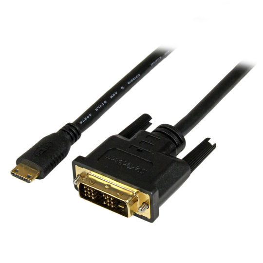 STARTECH câble vidéo et adaptateur 2 m Mini-HDMI DVI-D Noir (HDCDVIMM2M)