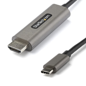 STARTECH video cable adapter 3 m HDMI Type A (Standard) USB Type-C Black, Silver (CDP2HDMM3MH) - Cartouches Certifiees