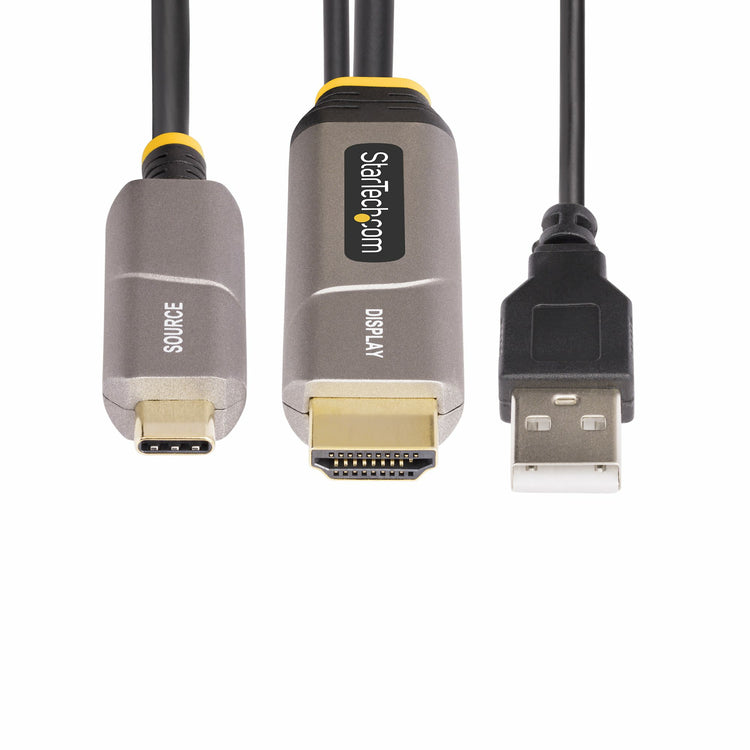 STARTECH video cable adapter 9,15 m USB Type-C HDMI Type A (Standard) Black (145B-USBC-HDMI4K-AOC) - Cartouches Certifiees