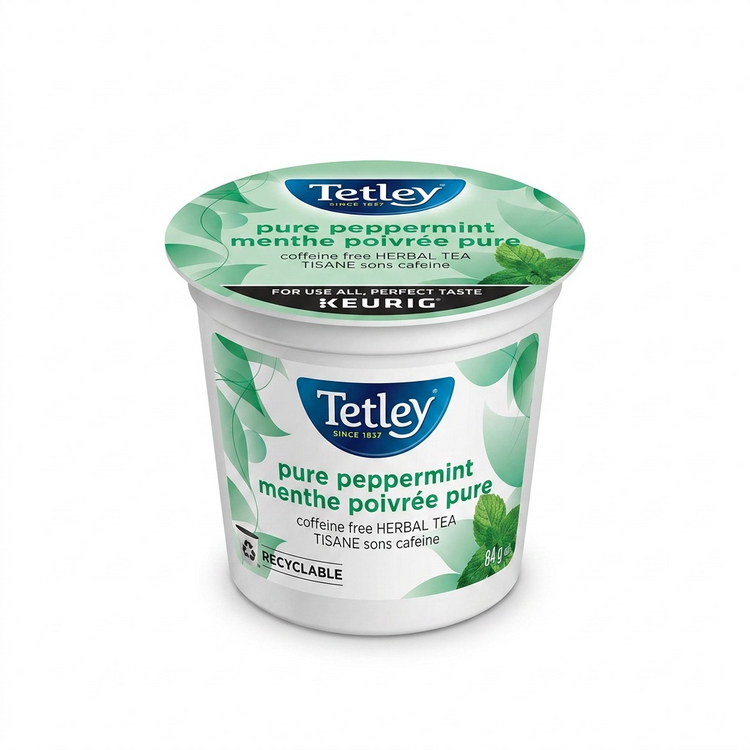 TEA-K CUP TETLEY PURE PEPPERMINT 24/BX 24/BX - Cartouches Certifiees