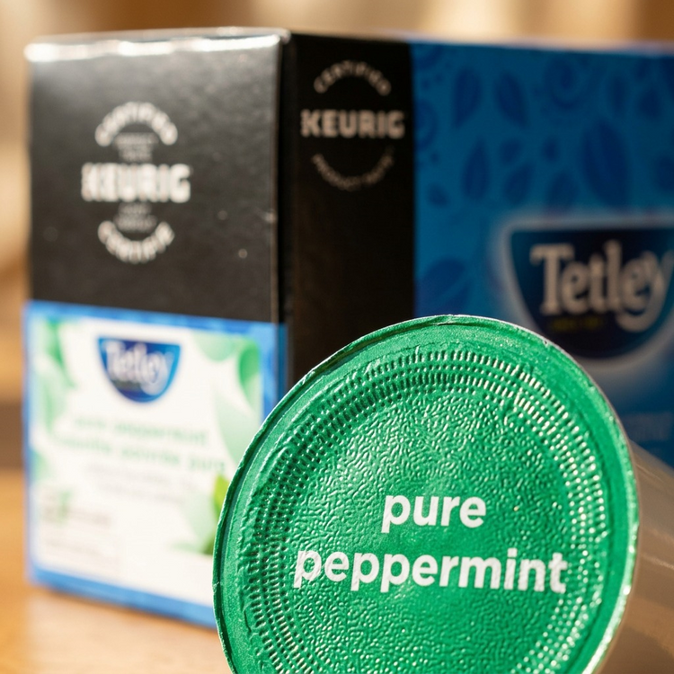 TEA-K CUP TETLEY PURE PEPPERMINT 24/BX 24/BX - Cartouches Certifiees
