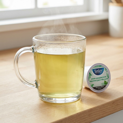 TEA-K CUP TETLEY PURE PEPPERMINT 24/BX 24/BX - Cartouches Certifiees