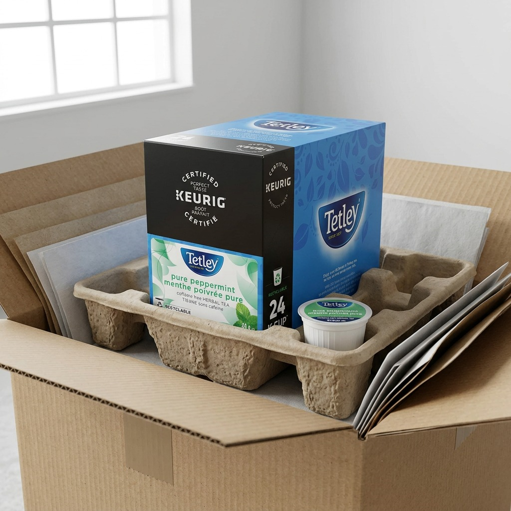 TEA-K CUP TETLEY PURE PEPPERMINT 24/BX 24/BX - Cartouches Certifiees
