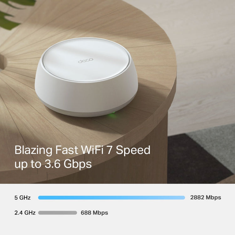 TP-LINK BE3600 Dual-band (2.4 GHz / 5 GHz) Wi-Fi 7 (802.11be) White 2 Internal (DECO BE22(3-PACK)) - Cartouches Certifiees