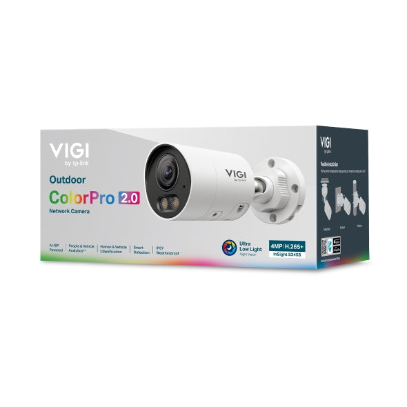 TP-LINK InSight S345S Bullet IP security camera Outdoor 2688 x 1520 pixels Ceiling/Wall/Pole (INSIGHT S345S-4MM) - Cartouches Certifiees