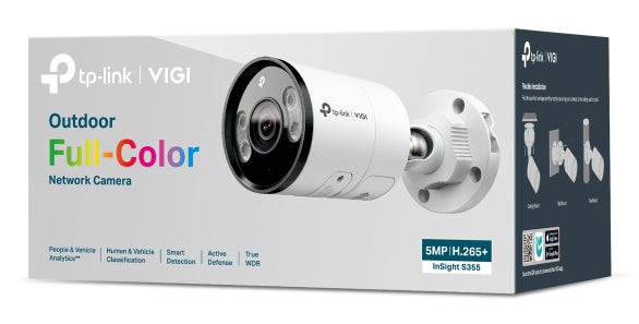 TP-LINK INSIGHT S355 Bullet IP security camera Outdoor 2880 x 1620 pixels Wall (INSIGHT S3556MM) - Cartouches Certifiees