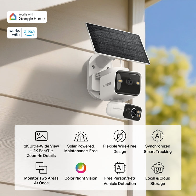 TP-LINK IP security camera Outdoor 2304 x 1296 pixels Ceiling/Wall/Pole (TAPO C645D KIT) - Cartouches Certifiees