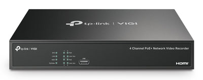TP-LINK KIT 4 VIDEOCAMERE Turret 4MP Full-Color IPC e NVR 4 Canali PoE+ video surveillance kit Wired 4 channels (VIGI NK4P-T4425-2T) - Cartouches Certifiees