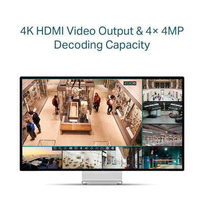 TP-LINK network video recorder Black (VIGI NVR1008H-8MP) - Cartouches Certifiees