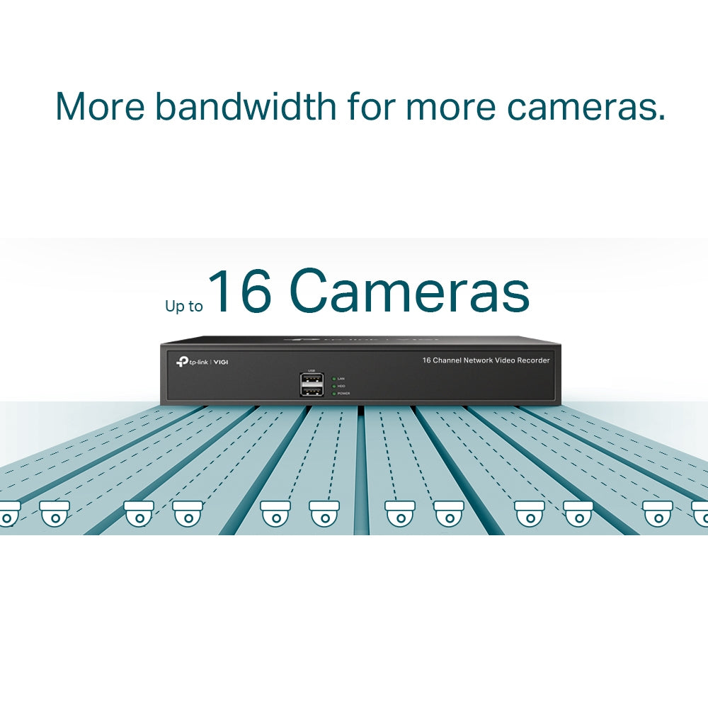 TP-LINK network video recorder Black (VIGI NVR1016H) - Cartouches Certifiees