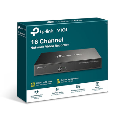TP-LINK network video recorder Black (VIGI NVR1016H) - Cartouches Certifiees
