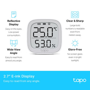 TP-LINK Tapo T315 Indoor Temperature & humidity sensor Freestanding Wireless (TAPO-T315) - Cartouches Certifiees