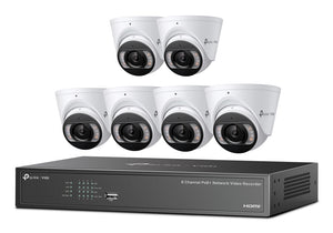 TP-LINK VIGI 4MP TURRET IPC & 8-CH NVR KIT video surveillance kit Wired 8 channels (VIGI NK8MP-T6425-2T) - Cartouches Certifiees