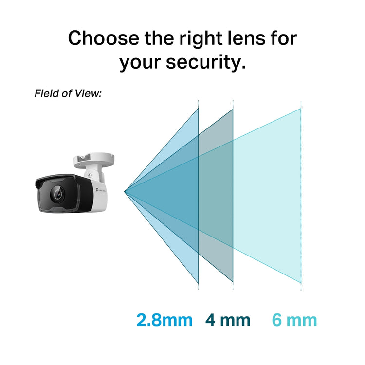 TP-LINK VIGI C340I 2.8MM security camera Bullet IP security camera Outdoor 2560 x 1440 pixels Ceiling/Wall/Pole (VIGI C340I(2.8MM)) - Cartouches Certifiees
