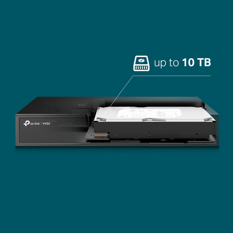 TP-LINK VIGI NVR1008H network video recorder 1U Black (VIGI-NVR1008H) - Cartouches Certifiees