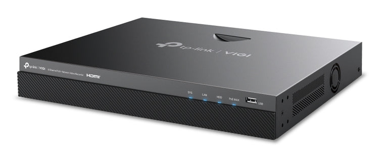 TP-LINK VIGI NVR2008H-8MP-2TB network video recorder Black (VIGINVR2008H-8MP-2TB) - Cartouches Certifiees