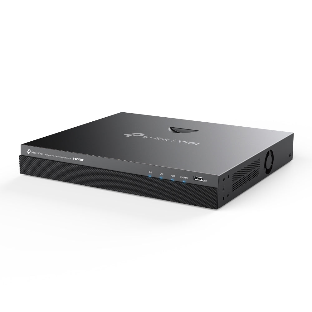 TP-LINK VIGI NVR2016H-16P network video recorder Black (VIGI-NVR2016H-16P) - Cartouches Certifiees