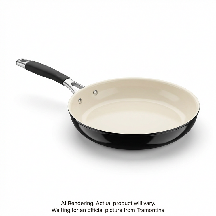 TRAMONTINA 12In Fry Pan-Al Ind-Pe-Cer-Blk-Mas (80110/020DS) - Cartouches Certifiees