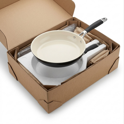 TRAMONTINA 12In Fry Pan-Al Ind-Pe-Cer-Blk-Mas (80110/020DS) - Cartouches Certifiees