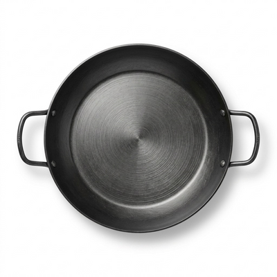 TRAMONTINA 15 In Paella Pan - Carbon Steel - 2.25Mm (80111/006DS) - Cartouches Certifiees