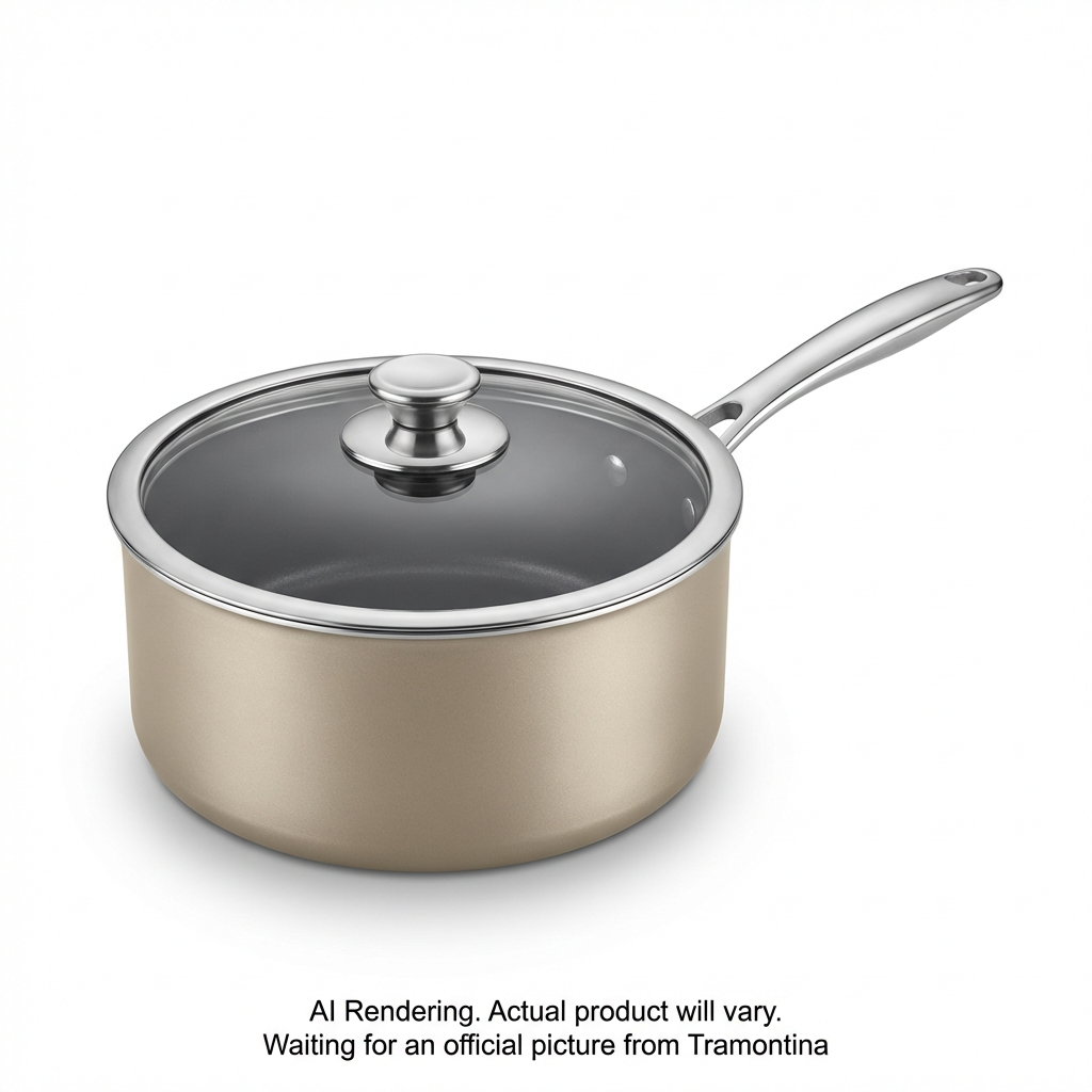 TRAMONTINA 2 Qt Covered Sauce Pan - Alum, Star T1 N (80143/075CA) - Cartouches Certifiees