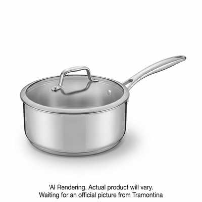 TRAMONTINA 3 Qt Cov Sauce Pan-Allegra-Ss-Nal (80154/004DS) - Cartouches Certifiees