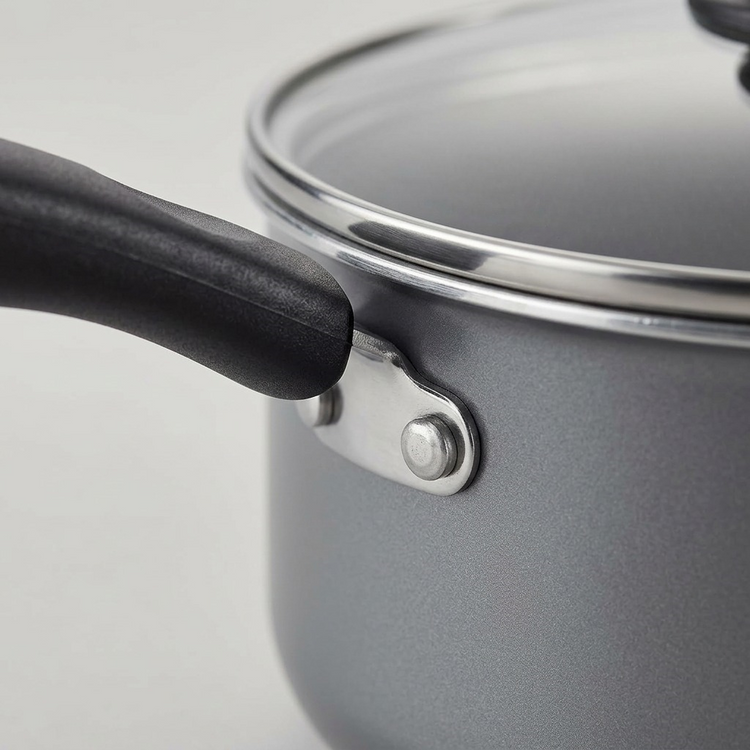TRAMONTINA 3 Qt Covered Sauce Pan - Aluminum, Ns - Steel Gray - Den - Primaware (80119/556CA) - Cartouches Certifiees
