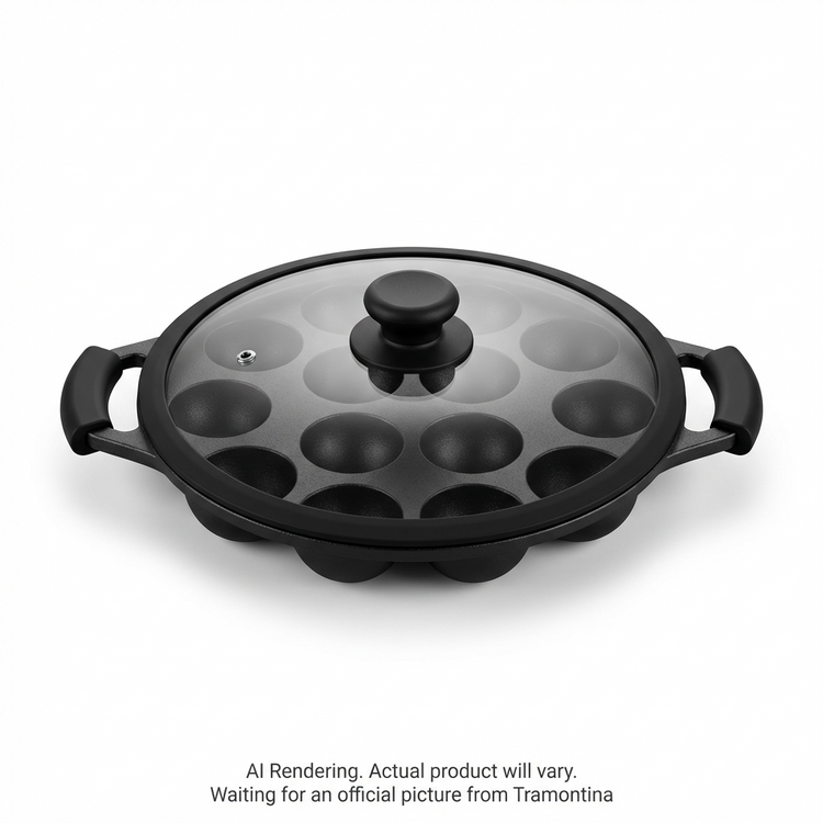 TRAMONTINA Paniyarrakal W/ Lid-Preseasond Cast Iron (98052/013DS) - Cartouches Certifiees