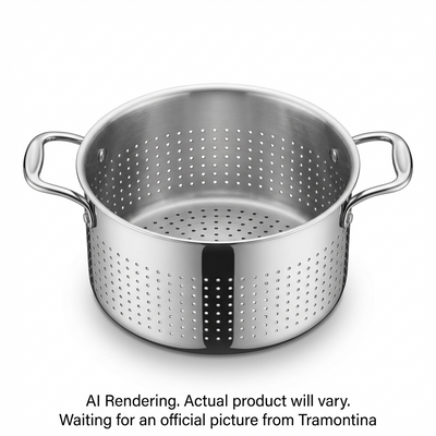 TRAMONTINA Pasta Insert (Fits 8 Qt Stock Pot) Tpc Ss Induction - Gourmet (80116/042DS) - Cartouches Certifiees